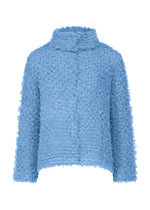 SHAGGY PLEATS、ウィメンズ_トップス_カーディガン、ブルー