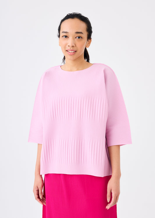 STRIPE PLEATS、ウィメンズ_トップス_トップ、着用画像1