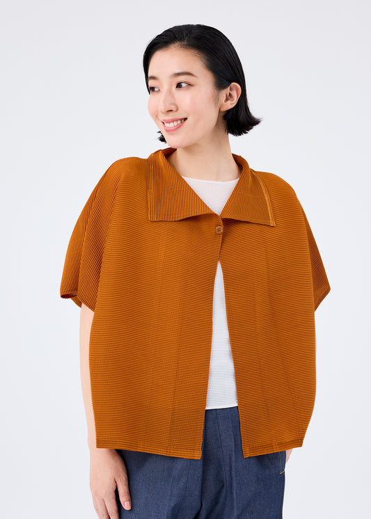 [Issey Miyake] Issey Miyake 23AW KNIT STRETCH PLEATS 1 Pleated Top Long Sleeve MI33KO923 Green [Used] [Authenticated/Genuine Product Guaranteed] 203898 main image 1