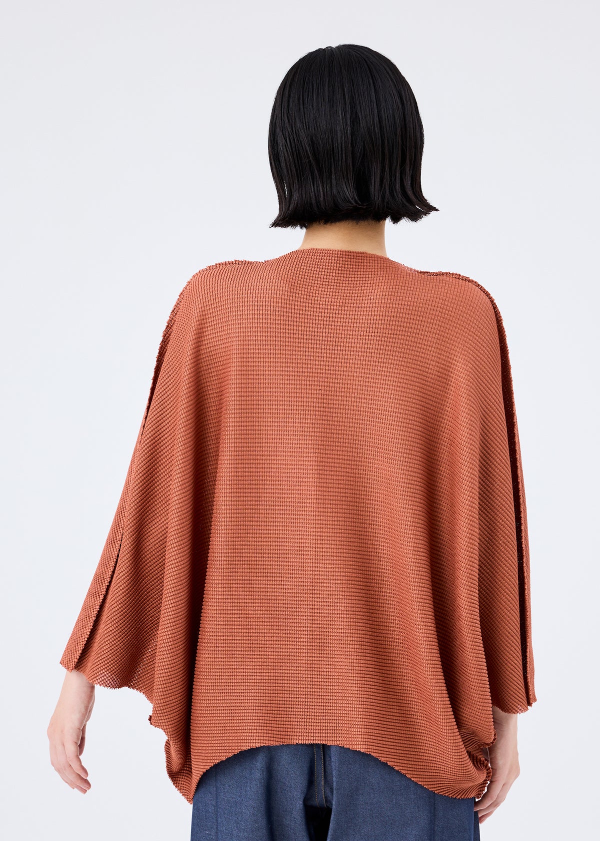 SECTOR KNIT STRETCH PLEATS、ウィメンズ_トップス_トップ、着用画像2