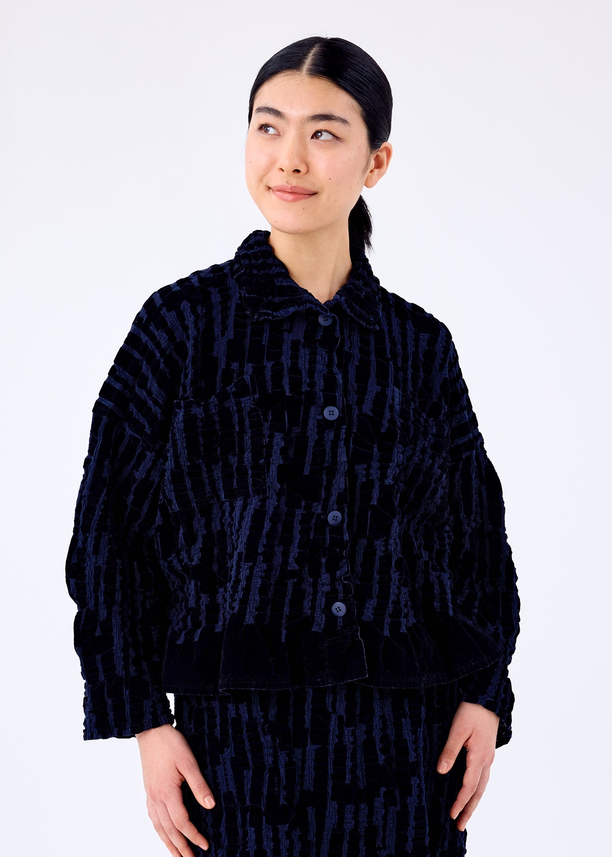 プリーツプリーズARAN KNIT FLOCKY CAULIFLOWER - プリーツスカート