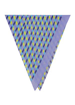 DRAWING CHECK PLEATS STOLE、アクセサリー&その他_ストール、パープル