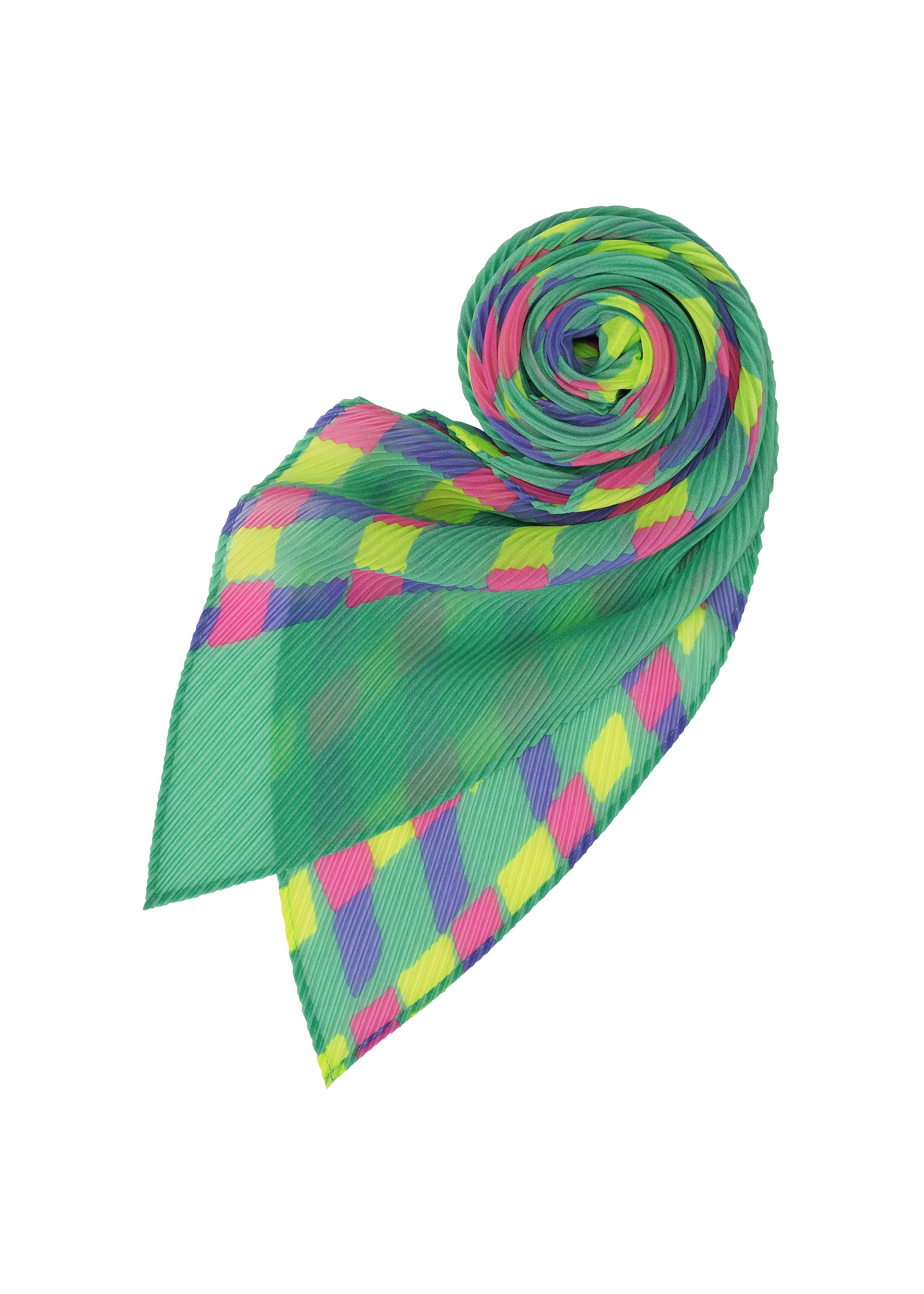 DRAWING CHECK PLEATS STOLE – isseymiyake.com