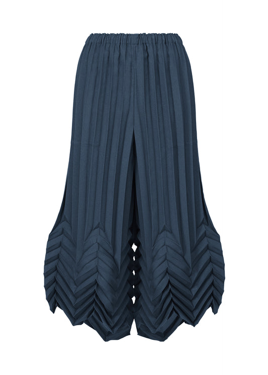 STAR PLEATS BOTTOM、ウィメンズ_パンツ、ブルー