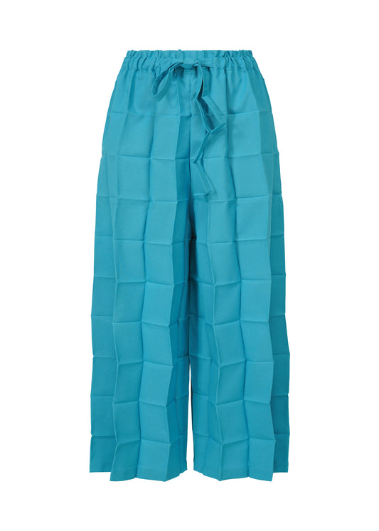DICE PLEATS BOTTOM、ウィメンズ_パンツ、ブルー