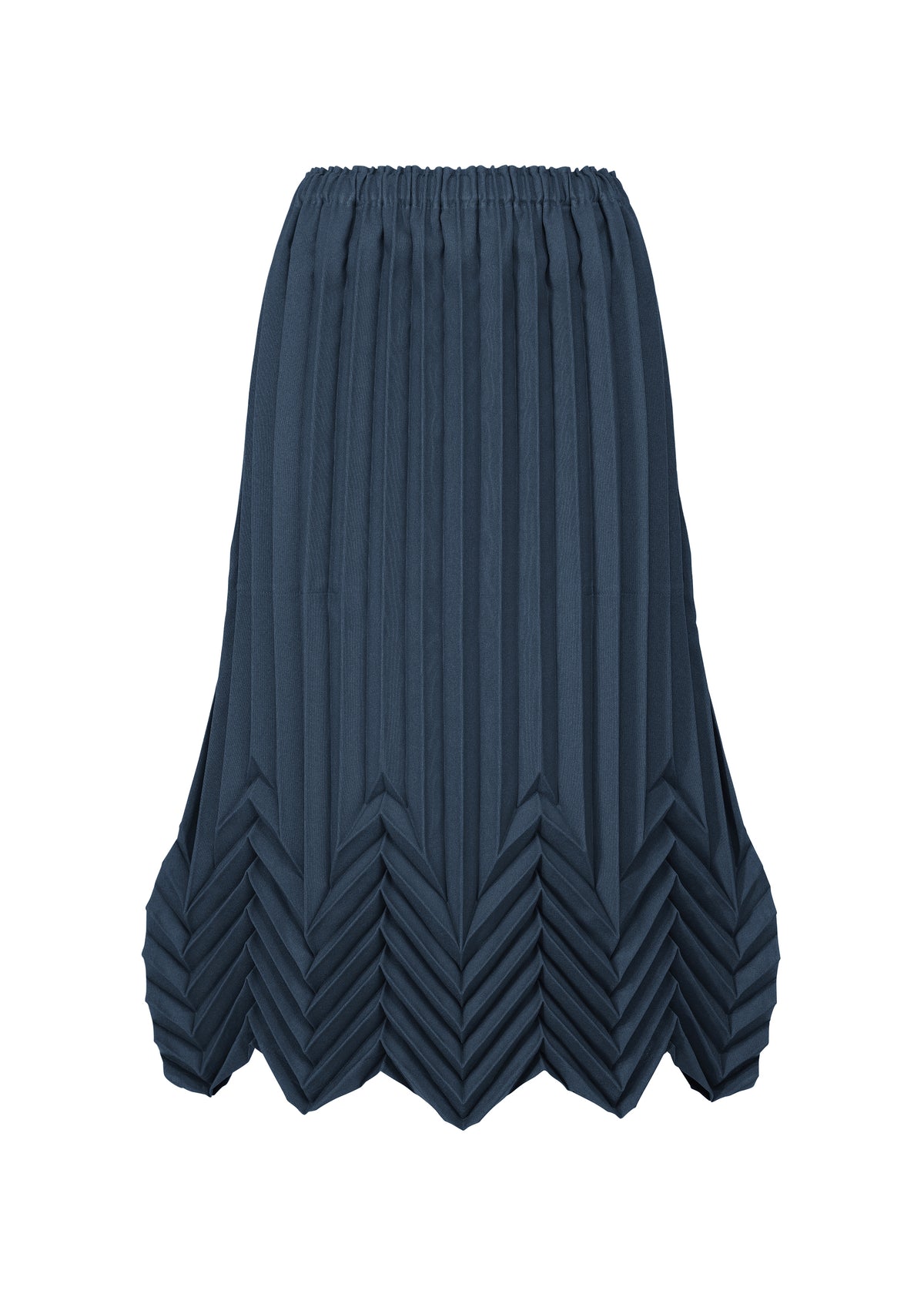 STAR PLEATS BOTTOM、ウィメンズ_スカート、ブルー