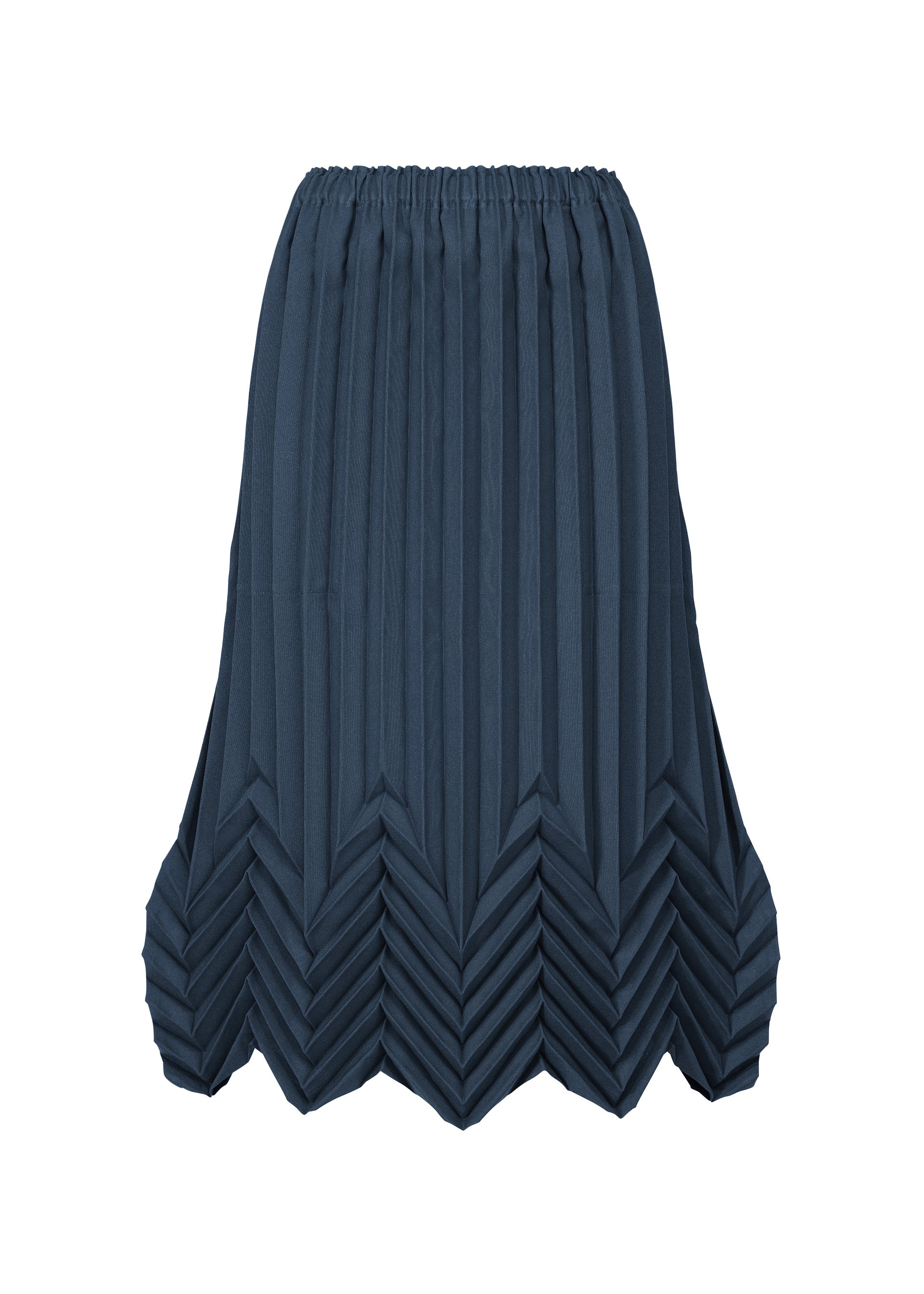 STAR PLEATS BOTTOM、ウィメンズ_スカート、ブルー