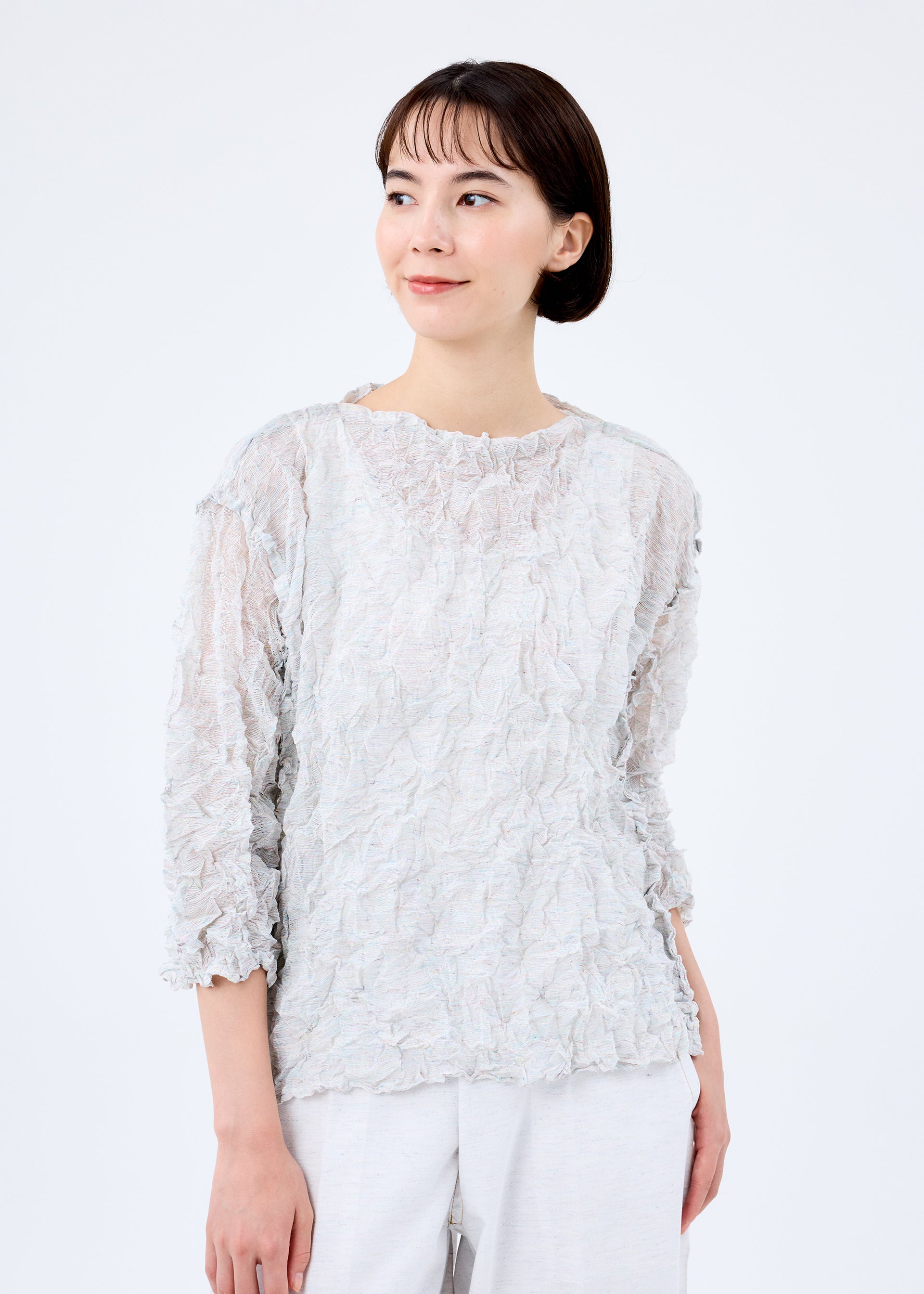 REmeTEX SHEER MERINGUE、ウィメンズ_トップス_トップ、着用画像1