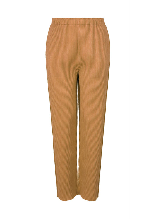 MIX FINE KNIT PLEATS BOTTOM、ウィメンズ_パンツ、ベージュ