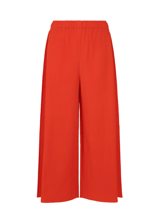 FINE KNIT PLEATS COLOR 2、ウィメンズ_パンツ、レッド