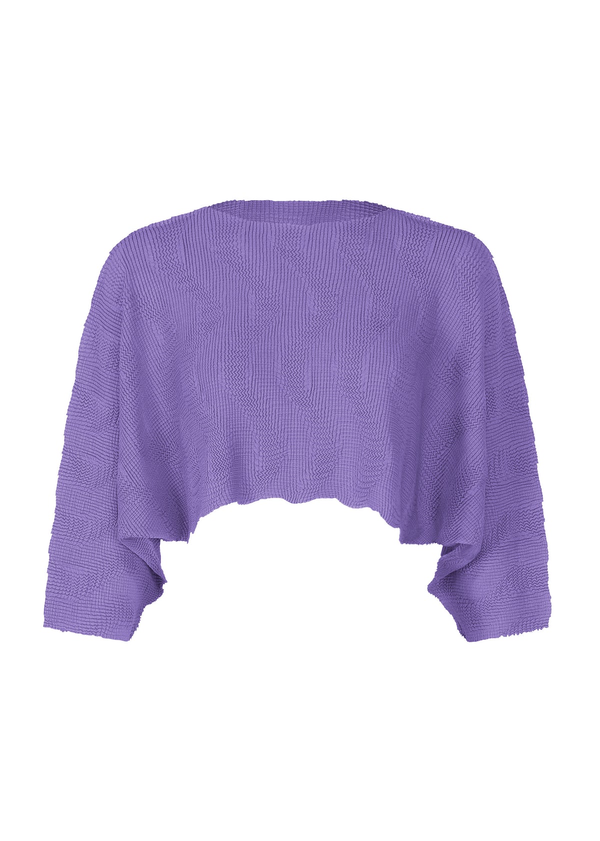 WAVE KNIT STRETCH PLEATS、ウィメンズ_トップス_トップ、パープル