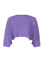 WAVE KNIT STRETCH PLEATS、ウィメンズ_トップス_トップ、パープル