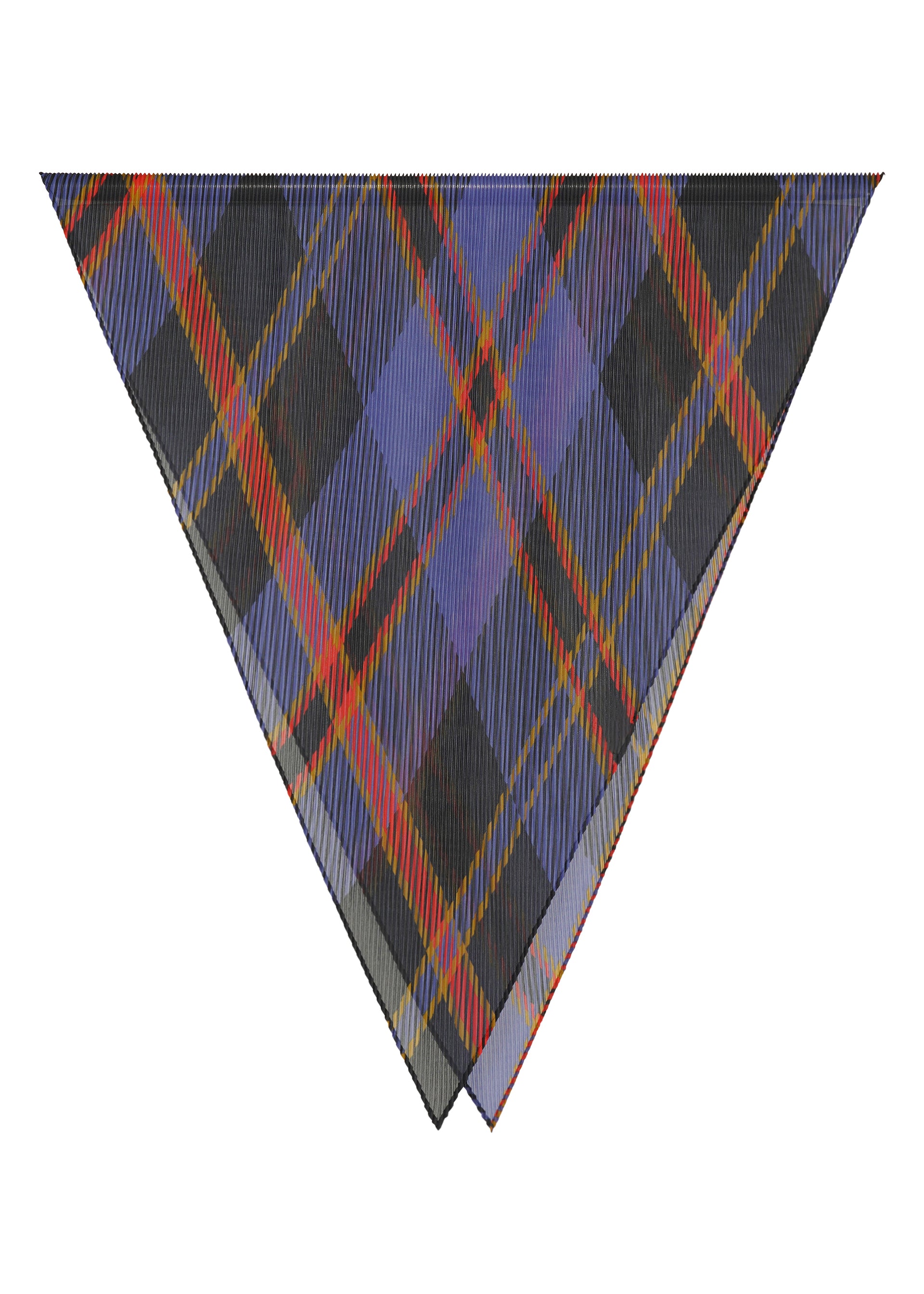 TARTAN CHECK PLEATS STOLE – isseymiyake.com