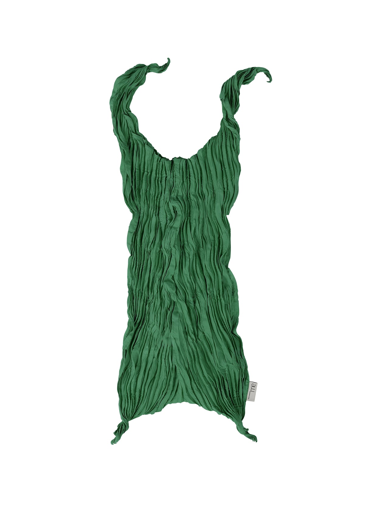 WHIPPED PLEATS BAG、バッグ&財布_トートバッグ、グリーン