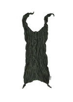 WHIPPED PLEATS BAG、バッグ&財布_トートバッグ、カーキ