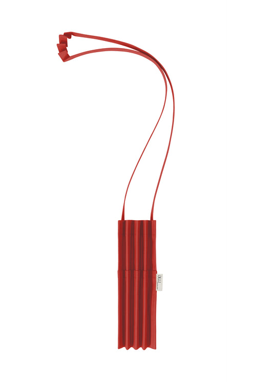 POCKET PLEATS BAG、バッグ&財布_ショルダーバッグ、レッド