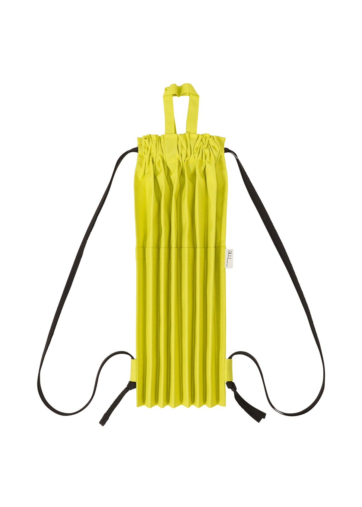 POCKET PLEATS BAG、バッグ&財布_バックパック、イエロー