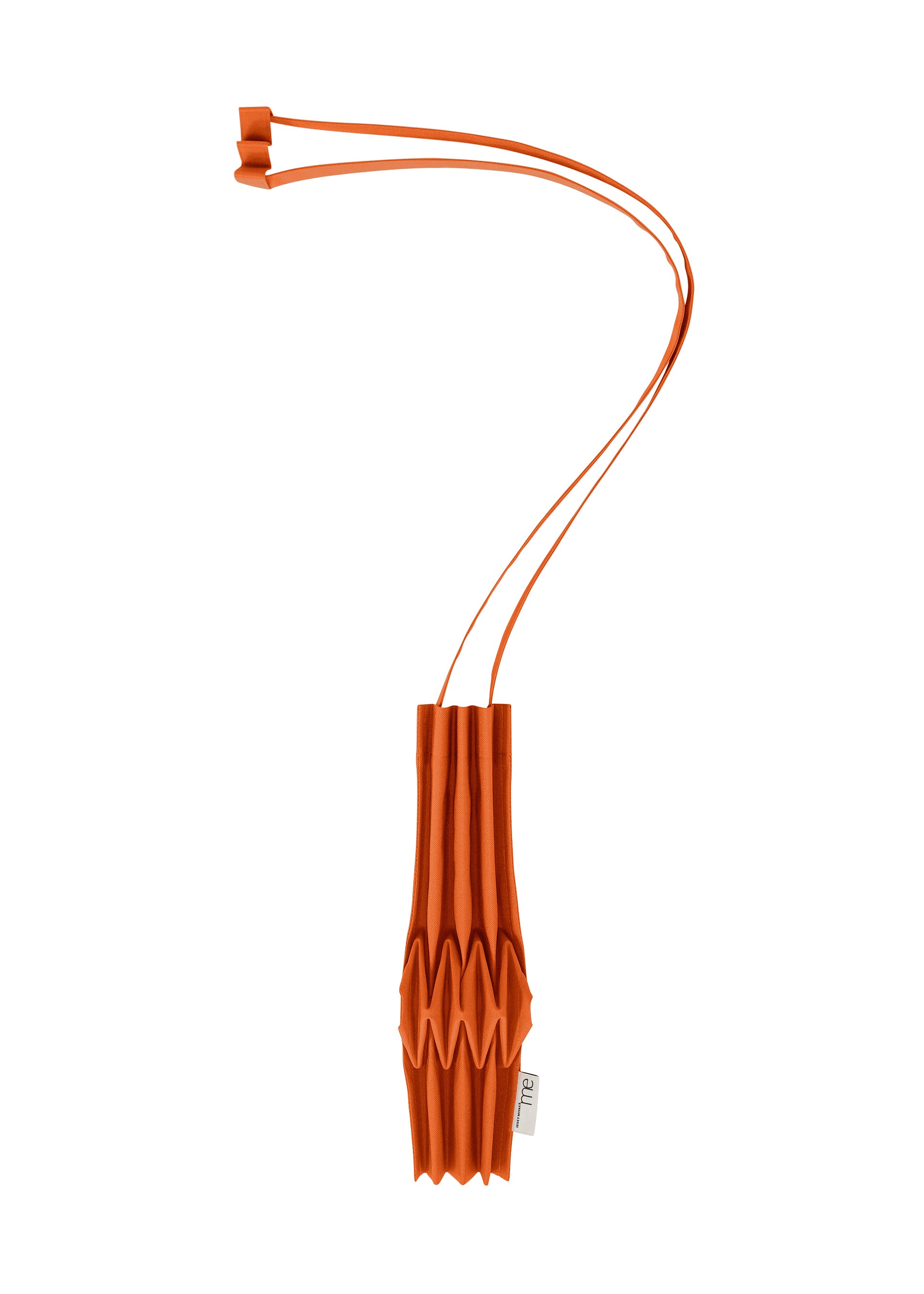 CUBE PLEATS BAG、バッグ&財布_ショルダーバッグ、オレンジ