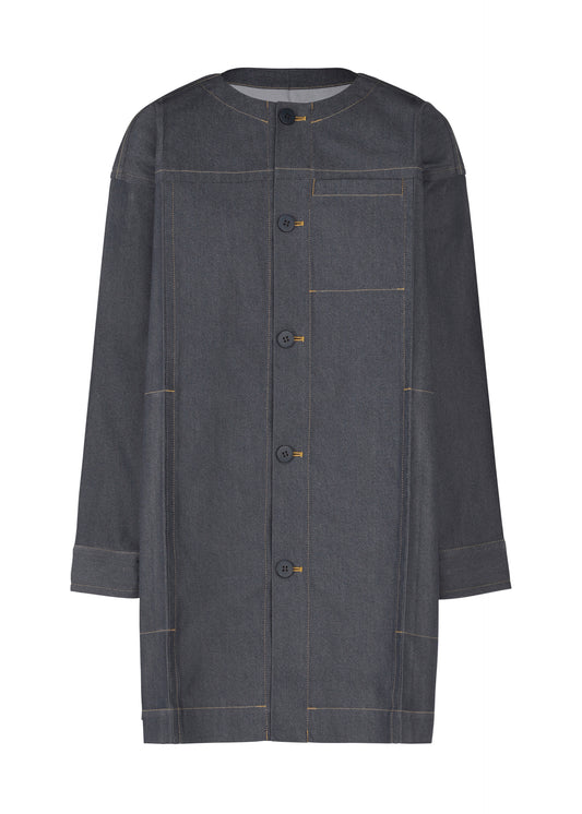 FLAT DENIM、ウィメンズ_ジャケット&コート_コート、ネイビー