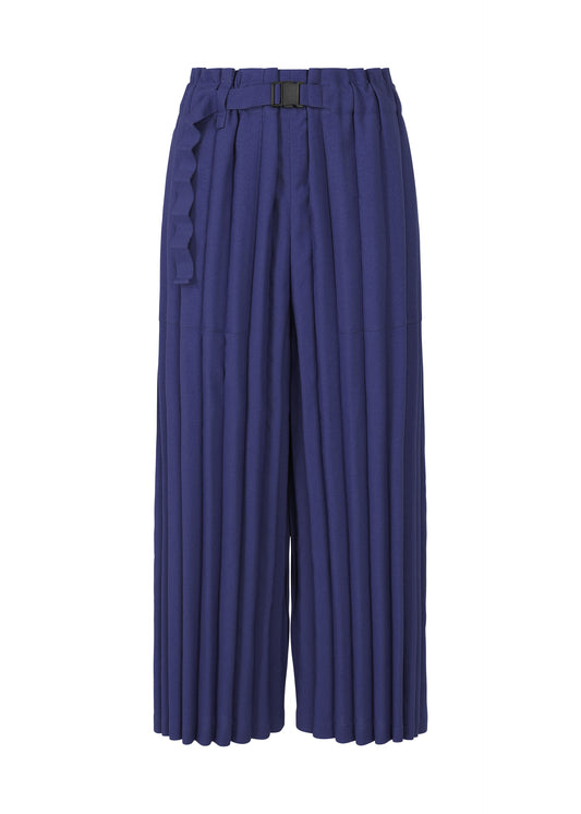 RIPPLE PLEATS、ウィメンズ_パンツ、ブルー