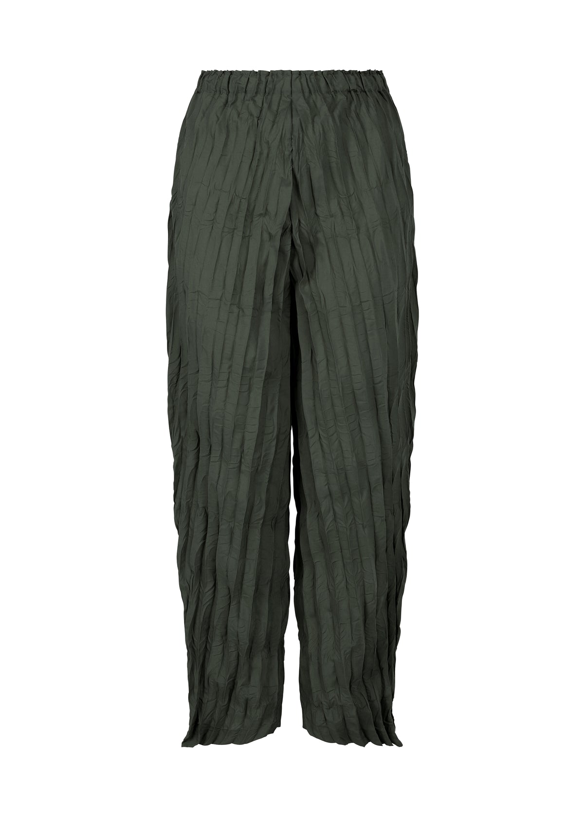 WHIPPED PLEATS BOTTOM、ウィメンズ_パンツ、カーキ
