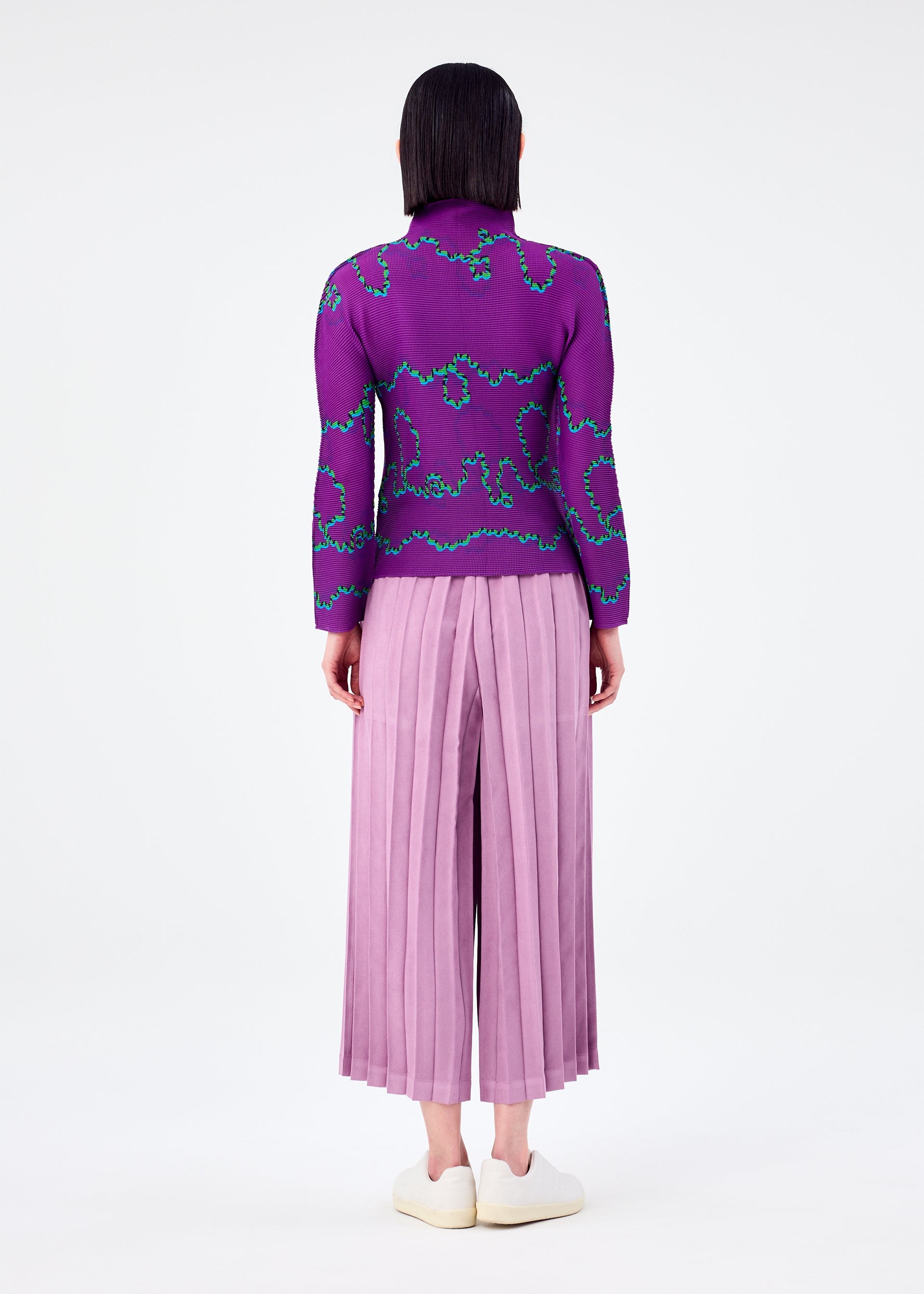 SUEDE LIKE PLEATS BOTTOM、ウィメンズ_パンツ、着用画像2