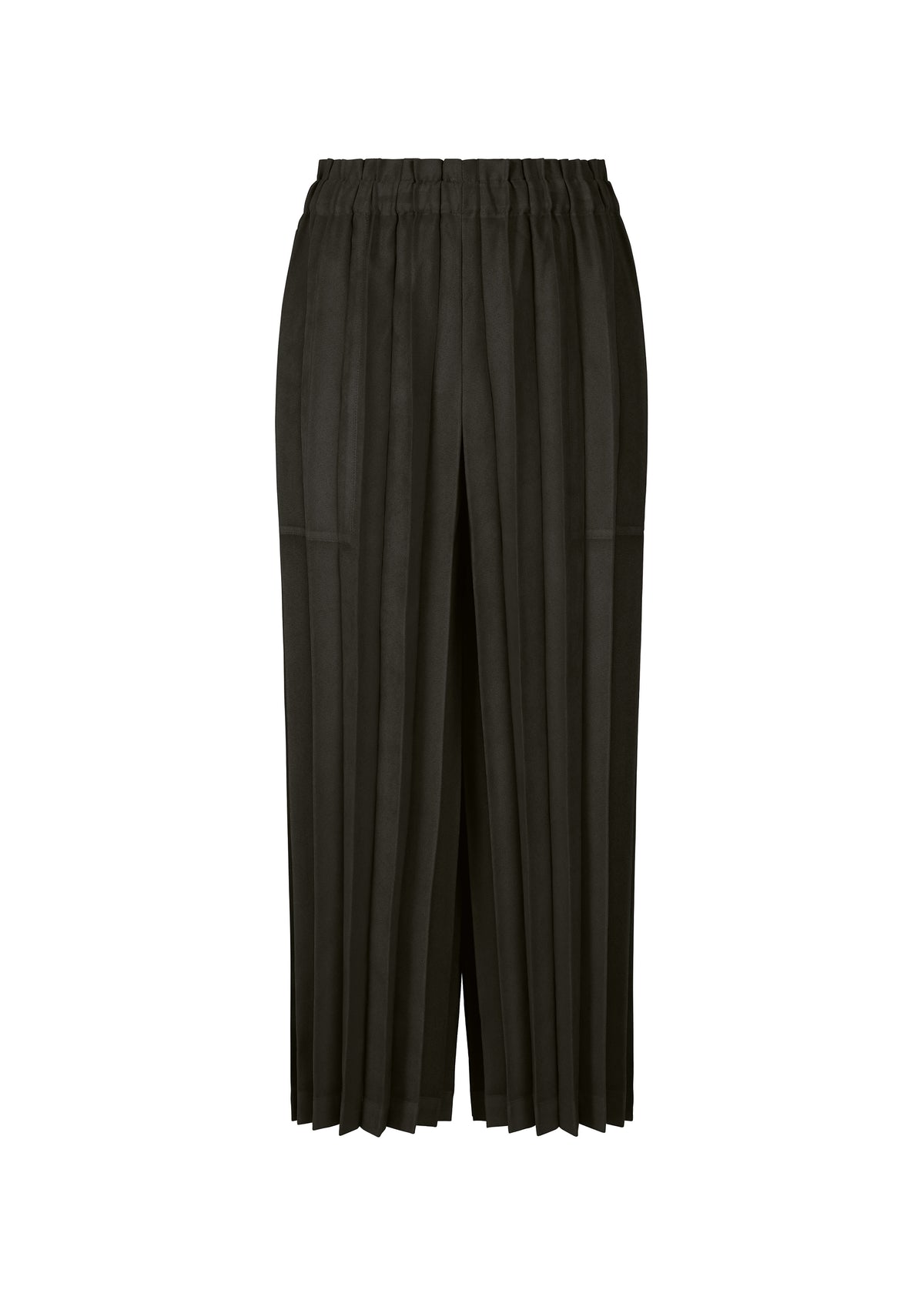 SUEDE LIKE PLEATS BOTTOM、ウィメンズ_パンツ、ブラック