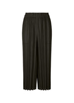 SUEDE LIKE PLEATS BOTTOM、ウィメンズ_パンツ、ブラック