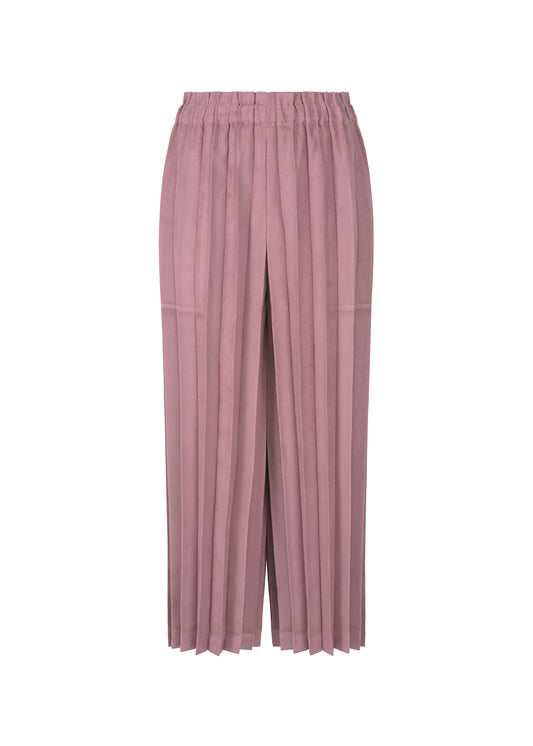 SUEDE LIKE PLEATS BOTTOM、ウィメンズ_パンツ、ピンク