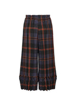 TARTAN CHECK PLEATS、ウィメンズ_パンツ、ディテール画像1