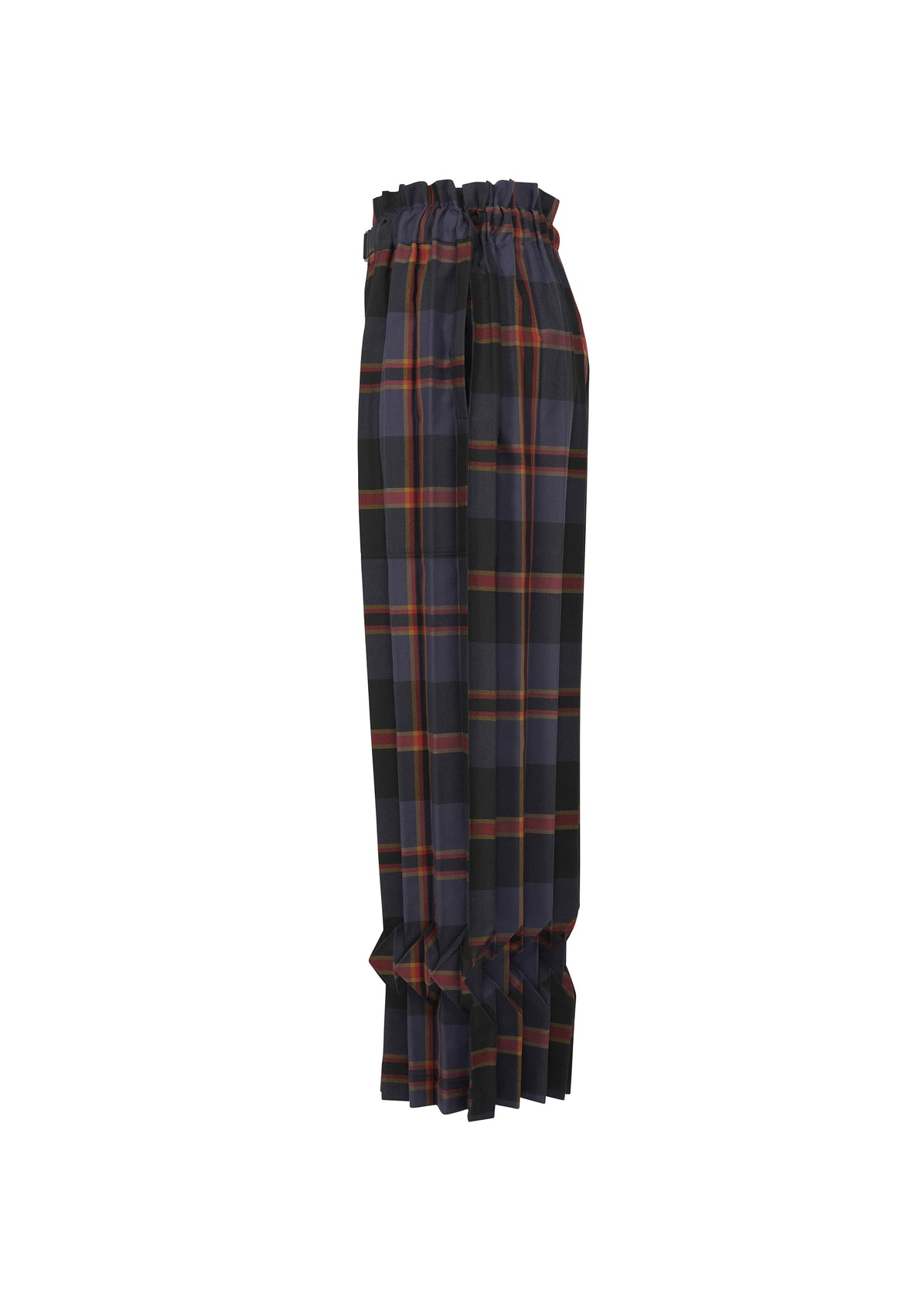 TARTAN CHECK PLEATS、ウィメンズ_パンツ、ディテール画像2