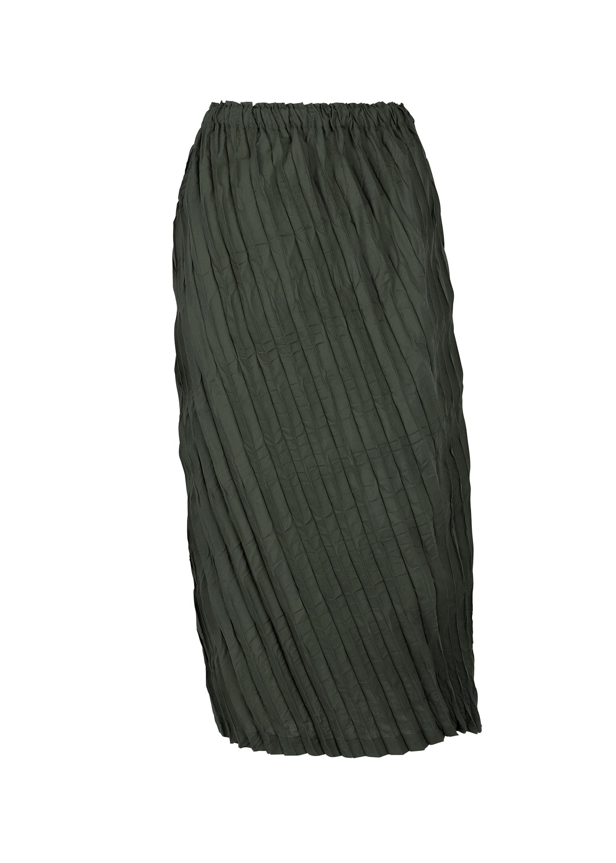 WHIPPED PLEATS BOTTOM、ウィメンズ_スカート、カーキ