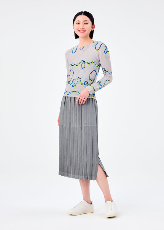SUEDE LIKE PLEATS BOTTOM、ウィメンズ_スカート、着用画像1