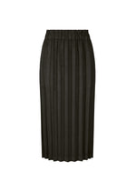SUEDE LIKE PLEATS BOTTOM、ウィメンズ_スカート、ブラック