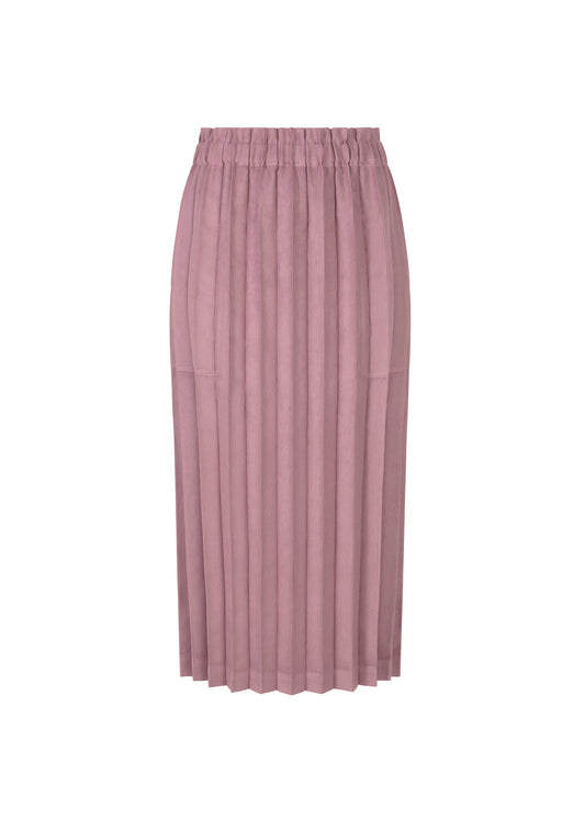 SUEDE LIKE PLEATS BOTTOM、ウィメンズ_スカート、ピンク