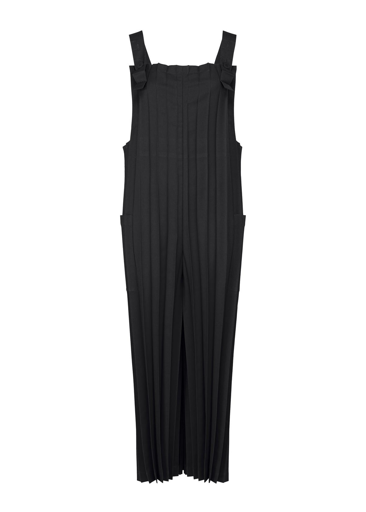 COLOR PLEATS BOTTOM、ウィメンズ_パンツ、ブラック