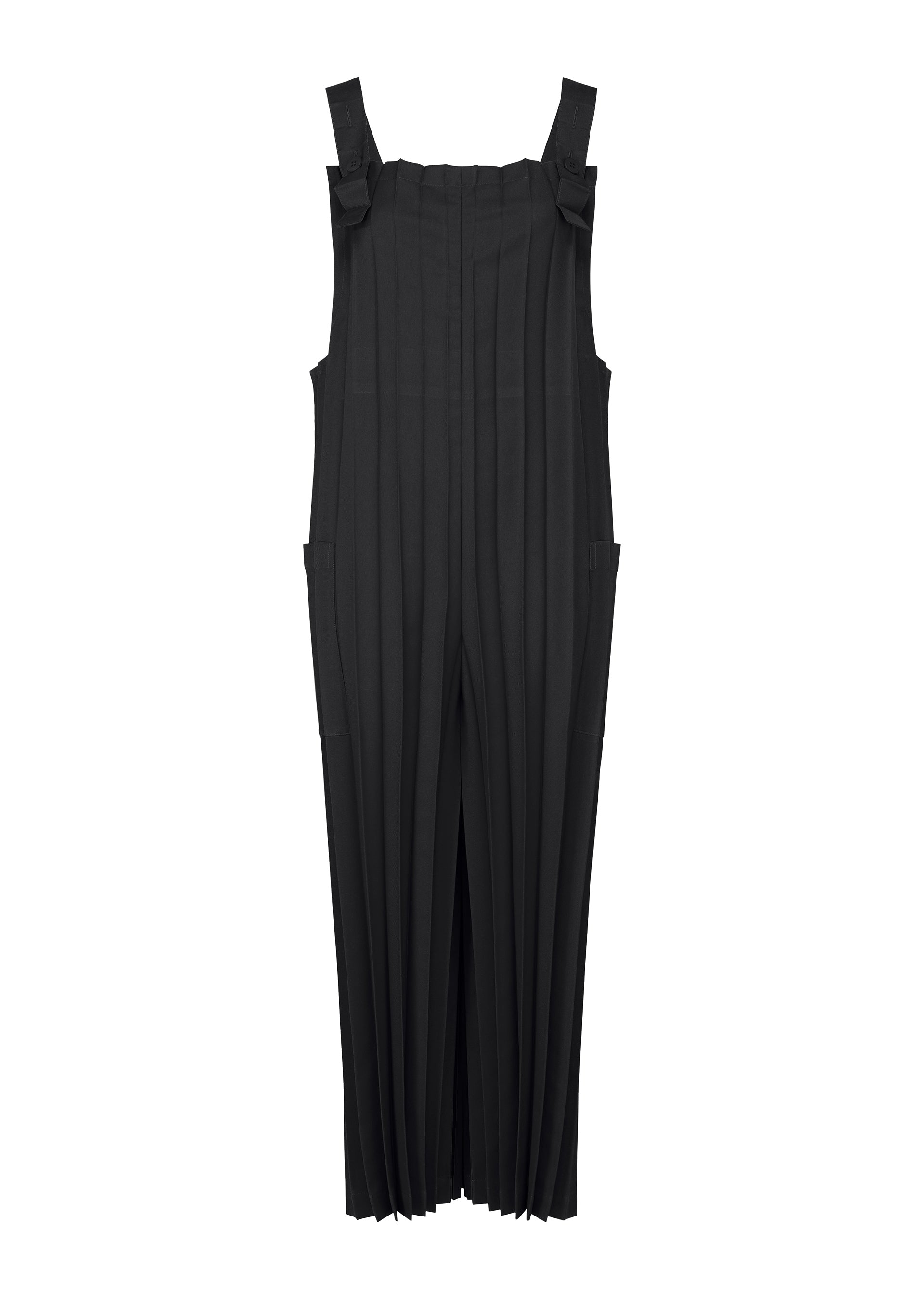 COLOR PLEATS BOTTOM、ウィメンズ_パンツ、ブラック