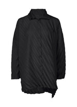 ANGLE PLEATS SHIRT、ウィメンズ_トップス_トップ、ブラック