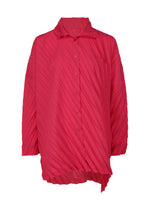 ANGLE PLEATS SHIRT、ウィメンズ_トップス_トップ、ピンク
