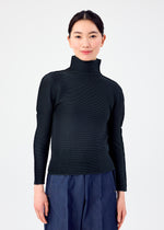 STRETCH PLEATS 4、ウィメンズ_トップス_トップ、着用画像1