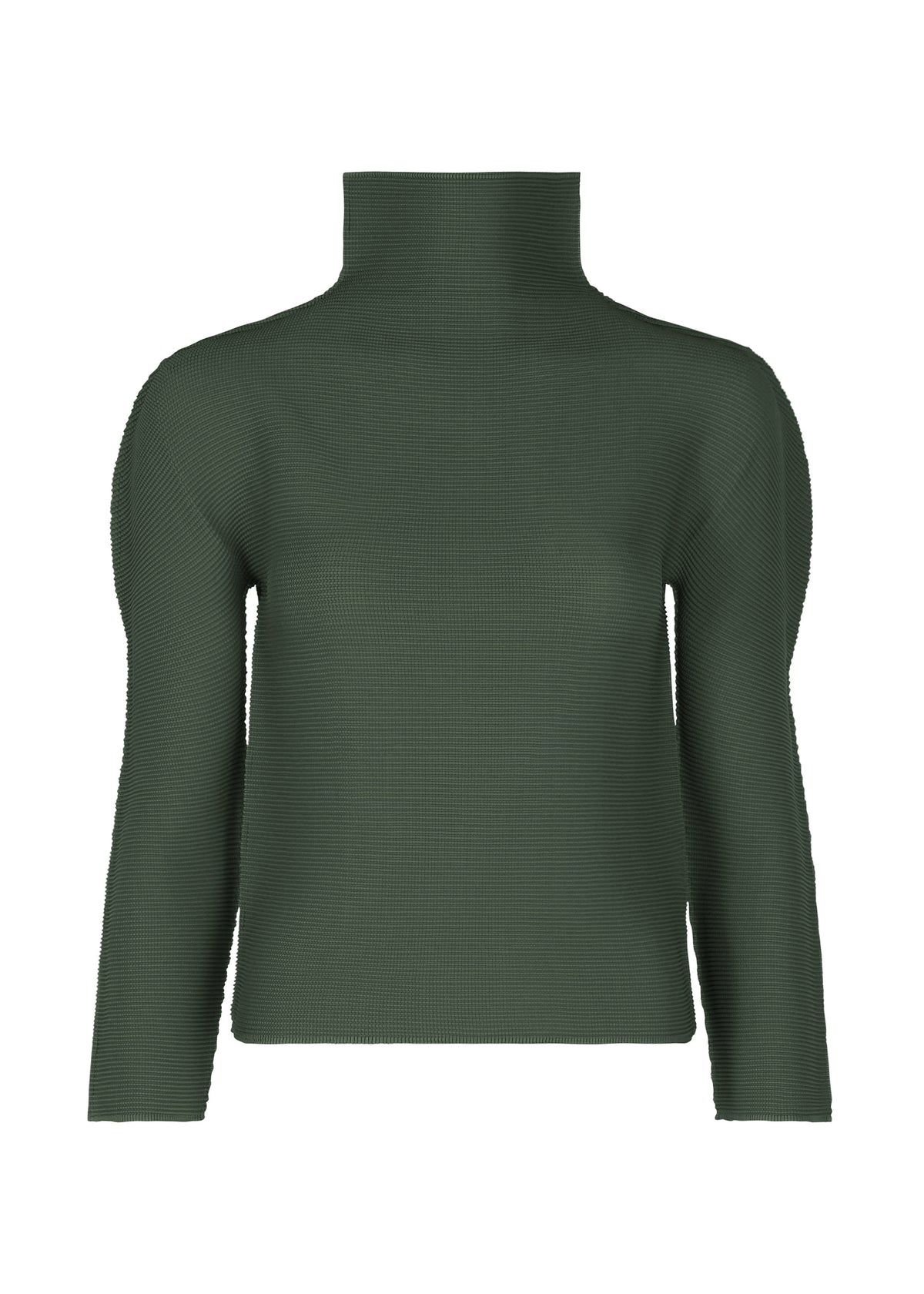 STRETCH PLEATS 4、ウィメンズ_トップス_トップ、カーキ