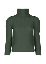 STRETCH PLEATS 4、ウィメンズ_トップス_トップ、カーキ