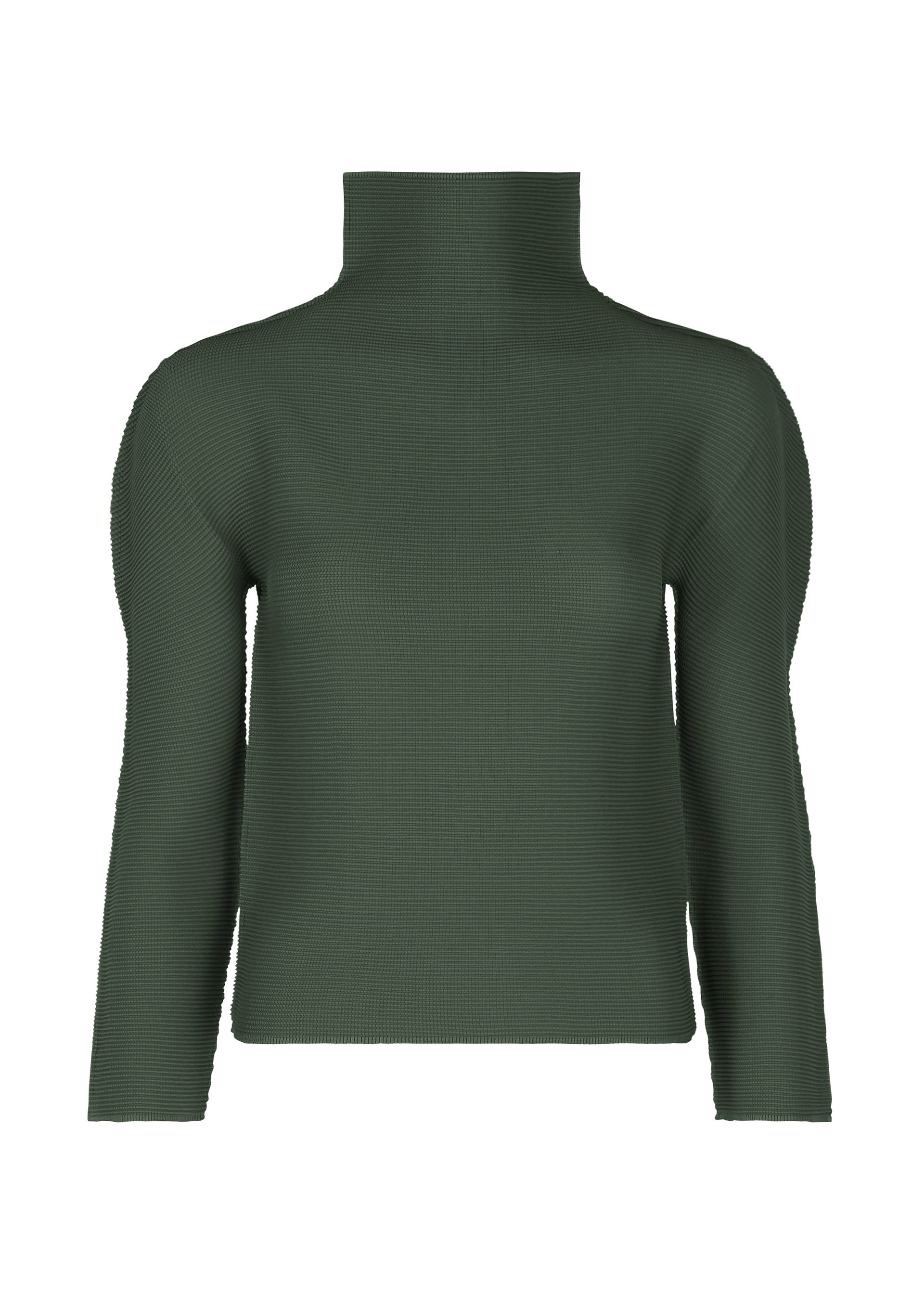 STRETCH PLEATS 4、ウィメンズ_トップス_トップ、カーキ