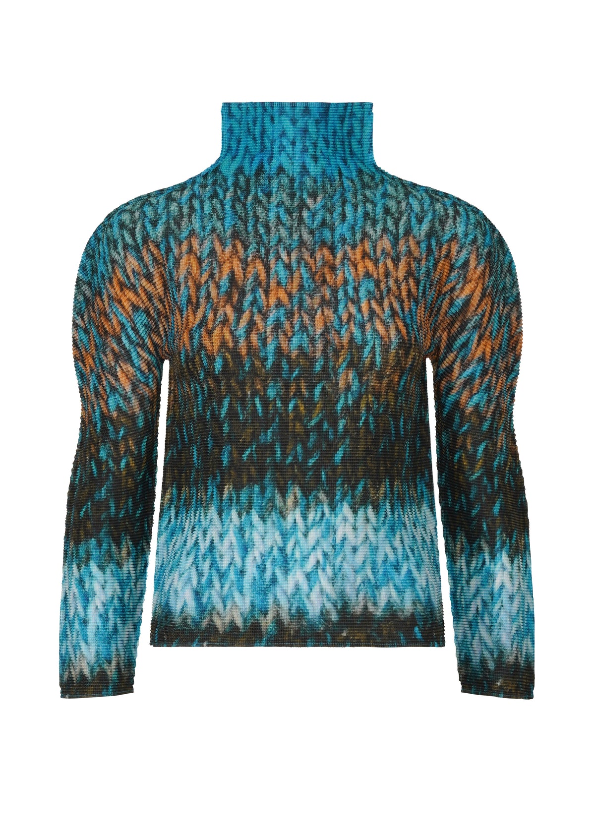 MIX YARN KNIT、ウィメンズ_トップス_トップ、ブルー