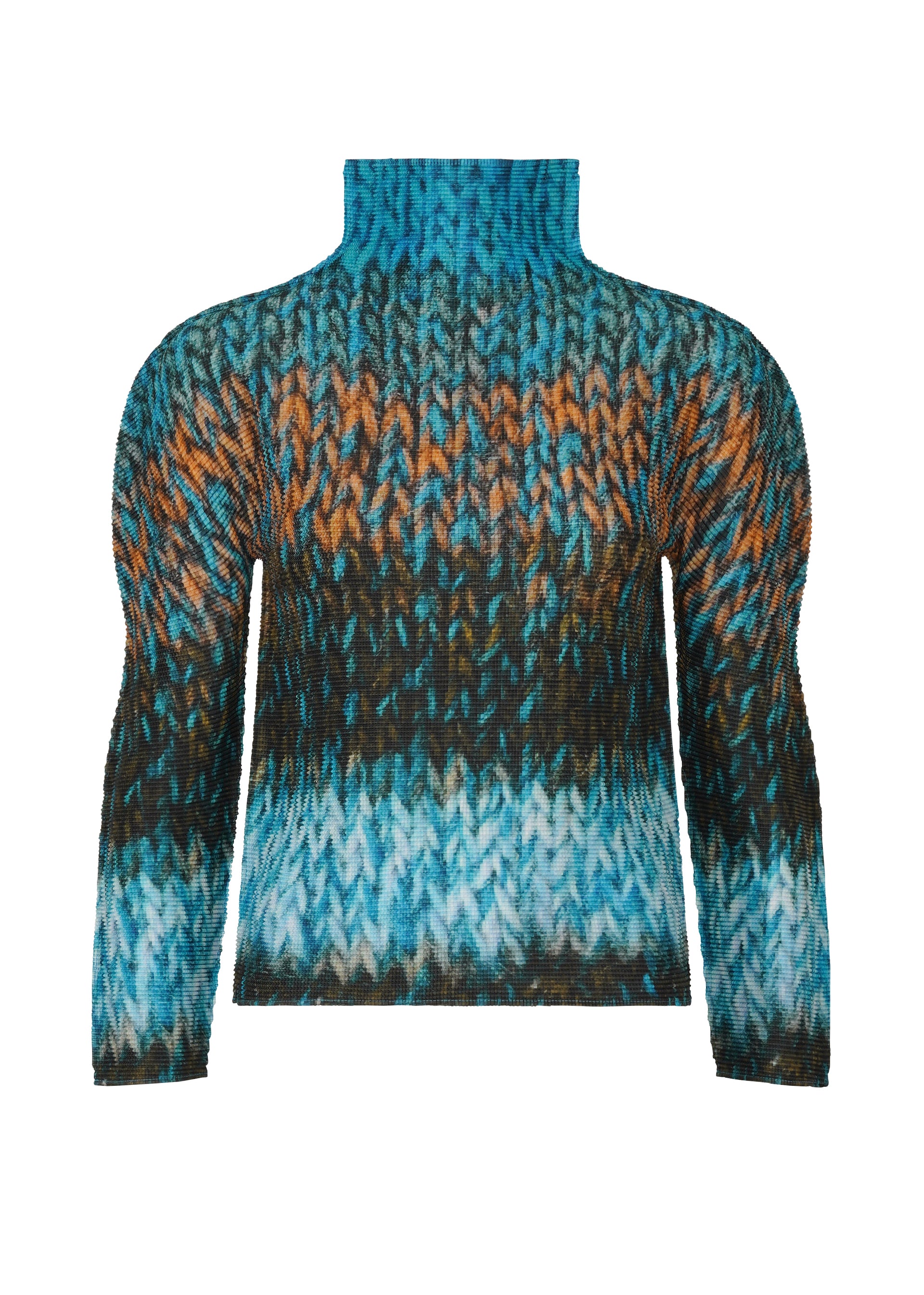 MIX YARN KNIT、ウィメンズ_トップス_トップ、ブルー