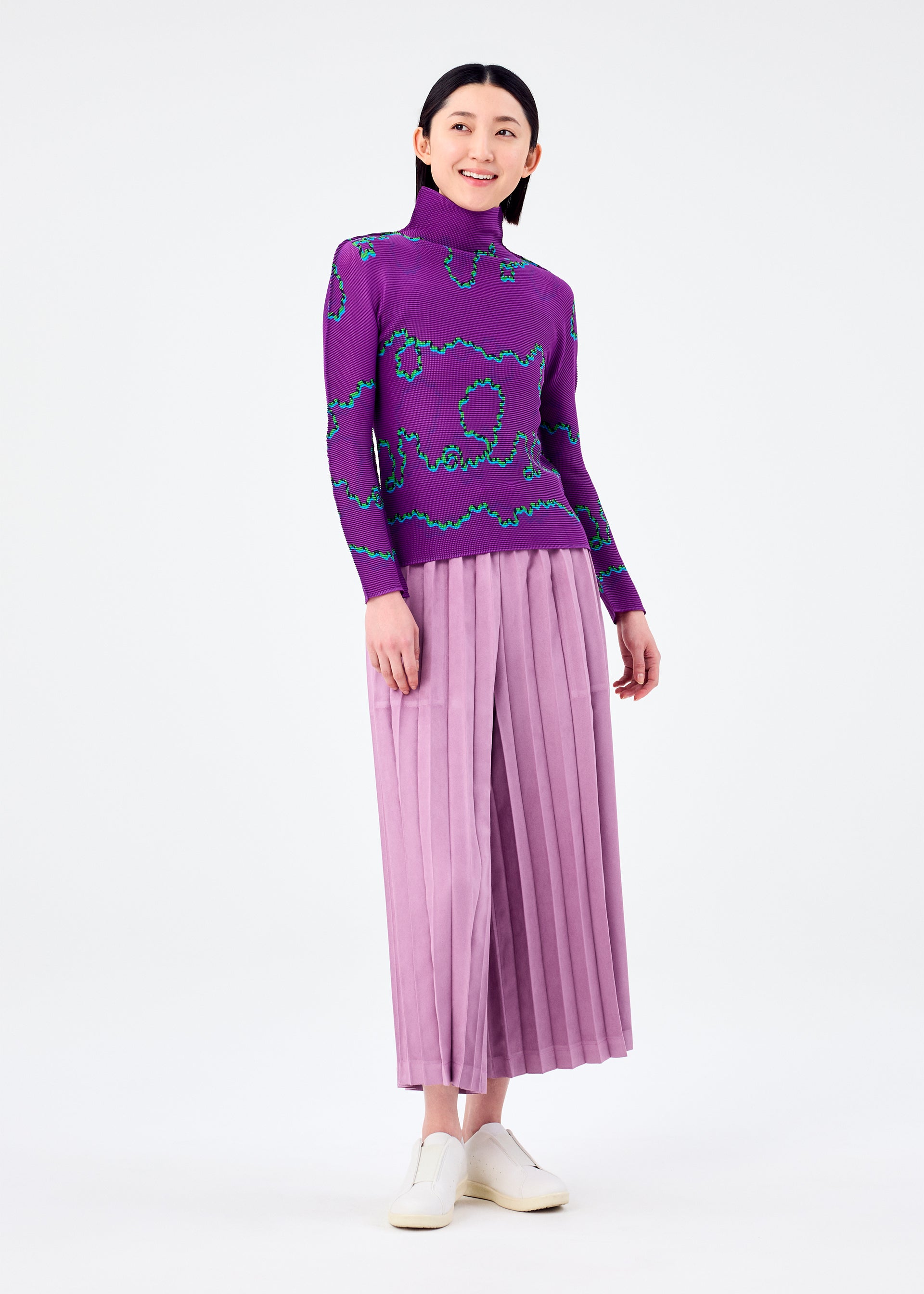 FROGGING KNIT YARN、ウィメンズ_トップス_トップ、着用画像3