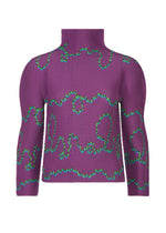 FROGGING KNIT YARN、ウィメンズ_トップス_トップ、パープル