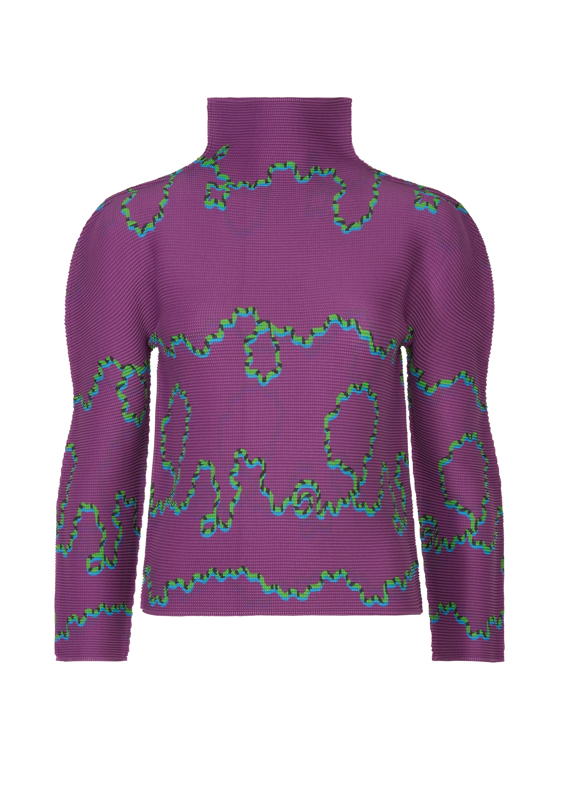FROGGING KNIT YARN、ウィメンズ_トップス_トップ、パープル