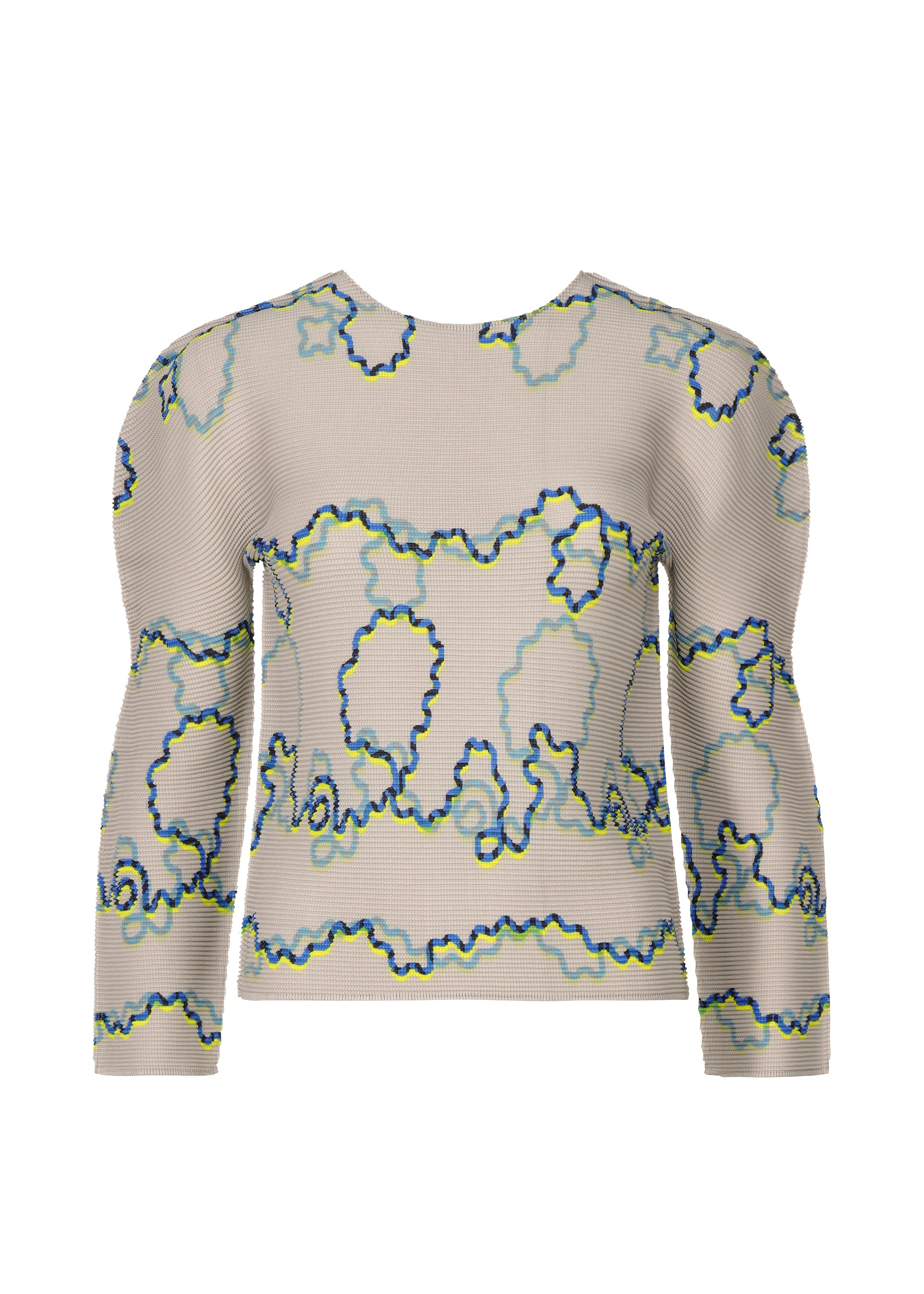 FROGGING KNIT YARN、ウィメンズ_トップス_トップ、グレー
