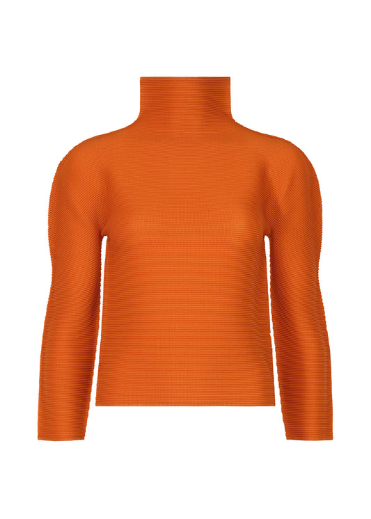 STRETCH PLEATS 6、ウィメンズ_トップス_トップ、オレンジ